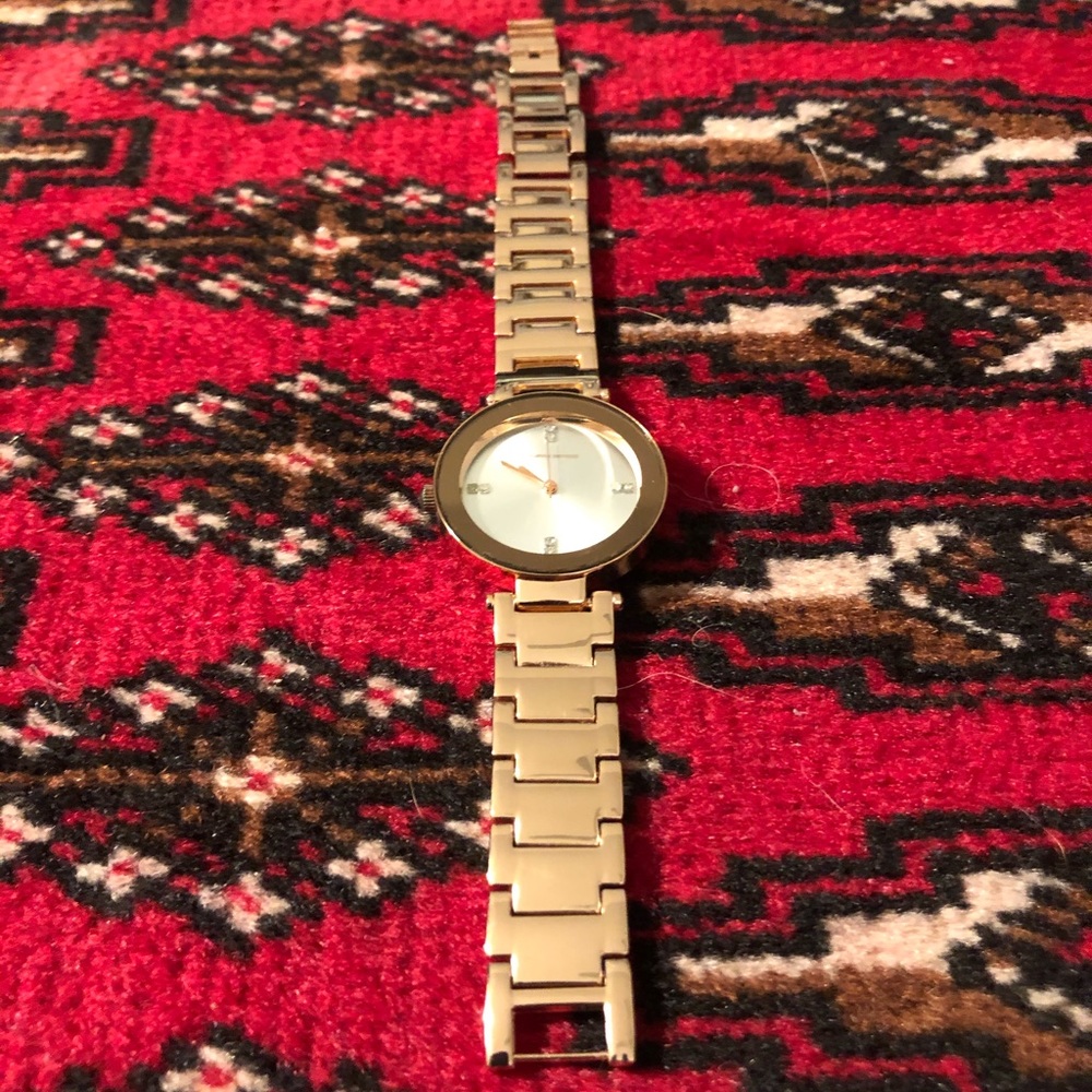 Rose gold watch